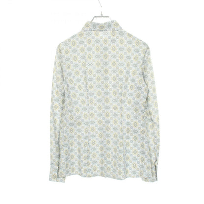 Prada Round Color All Over Pattern Long Sleeve Cotton Shirt — view 2