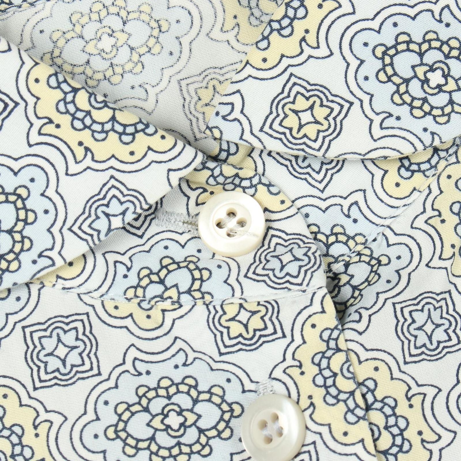 Prada Round Color All Over Pattern Long Sleeve Cotton Shirt — view 6