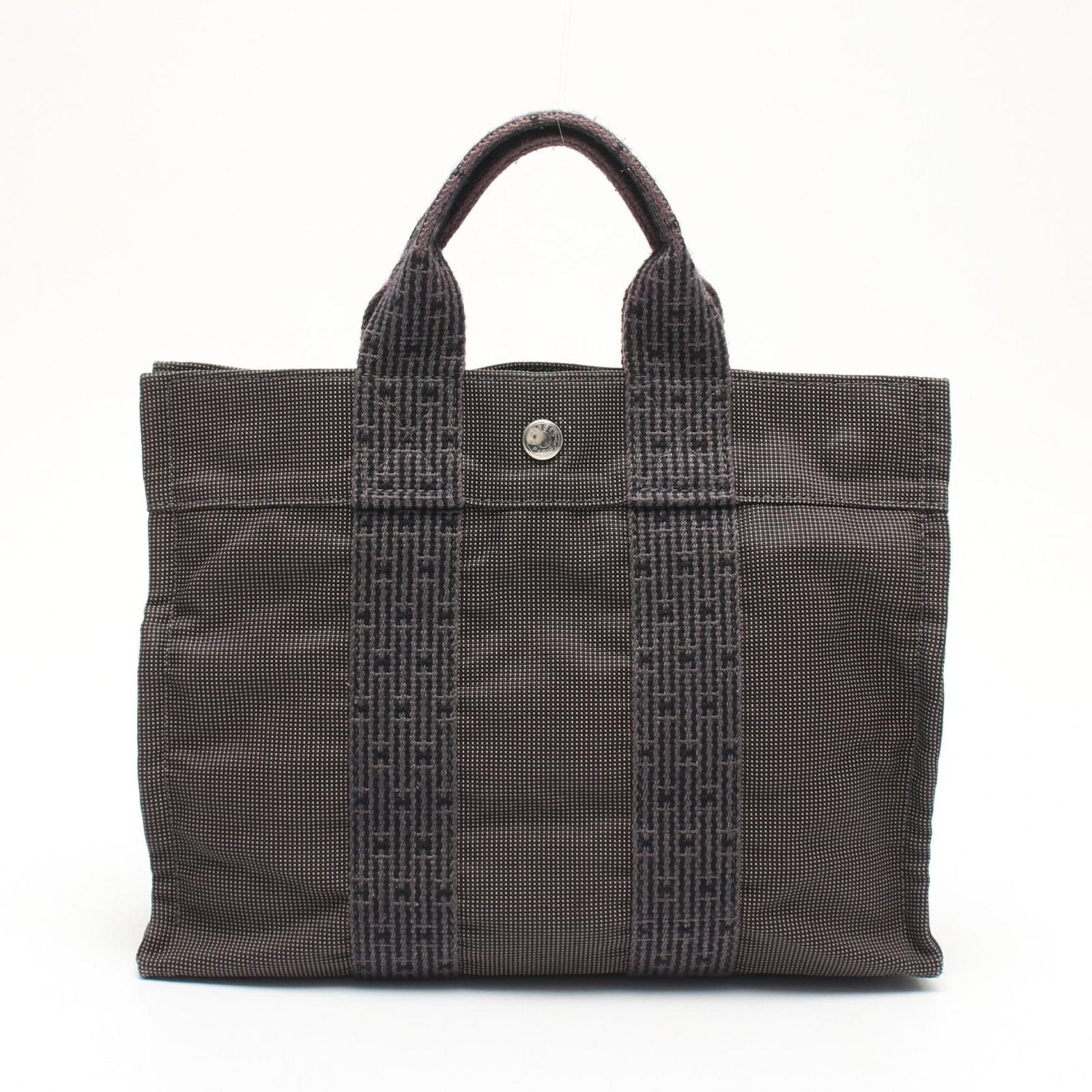 Hermes Tote Bag Her Line PM Gray Canvas