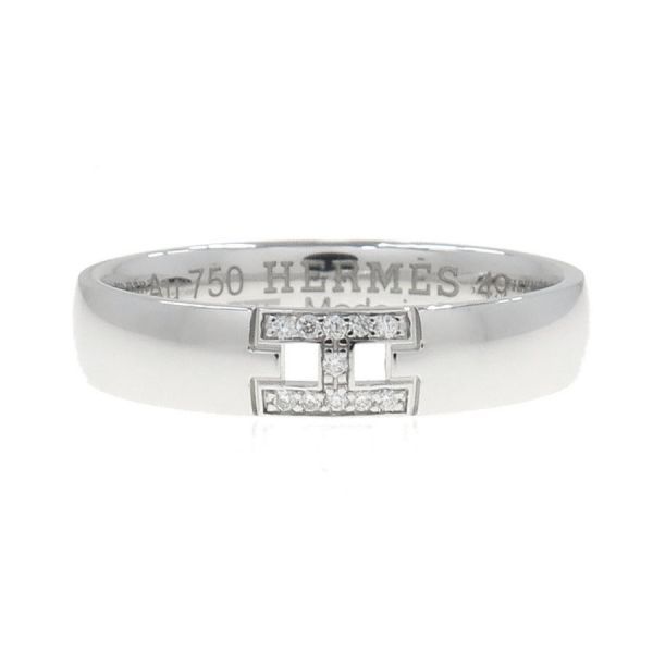 Hermes Everhera Crest Sling Diamond 49 Ring