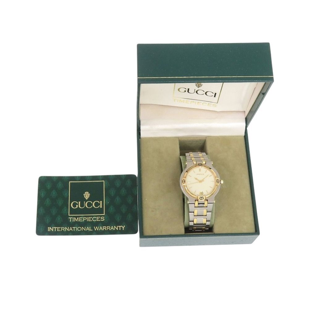Gucci SS Ivory Gold Silver Quartz Watch — view 2