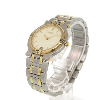 Gucci SS Ivory Gold Silver Quartz Watch — view 5