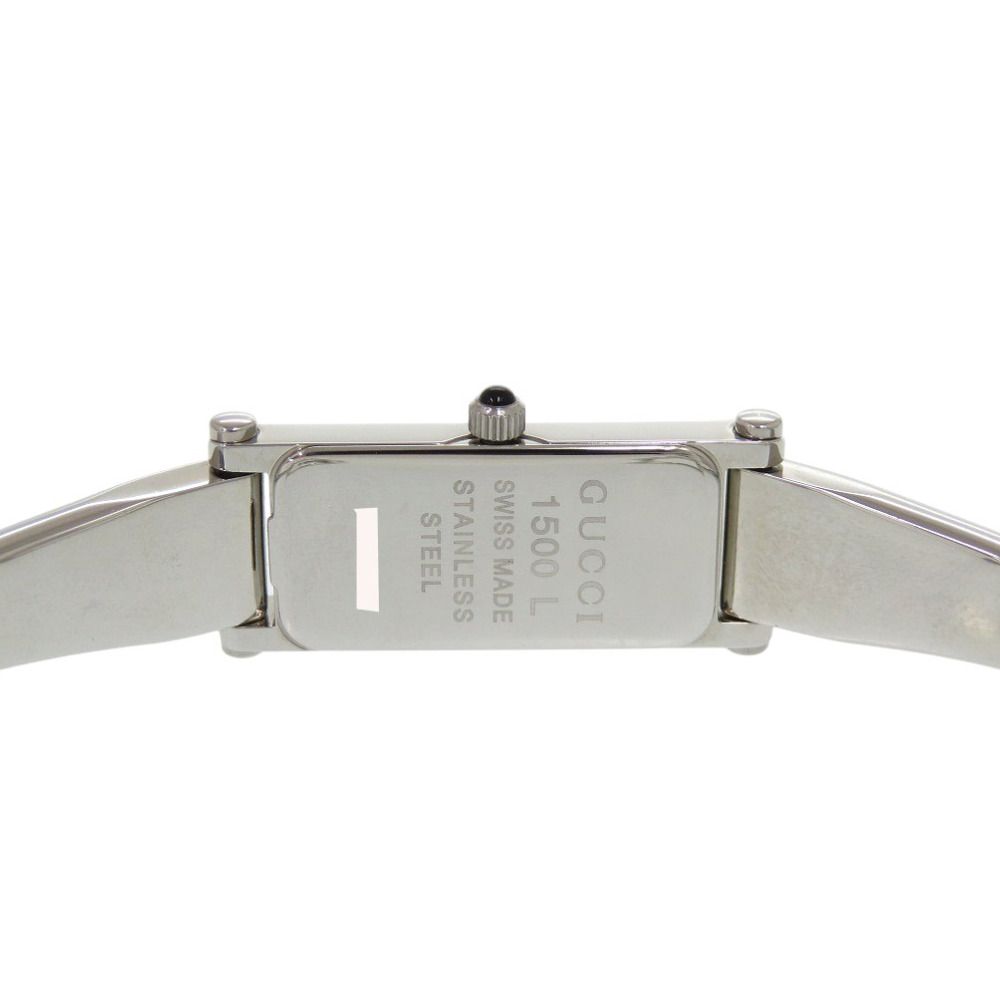 Gucci SS Black Silver Quartz Watch Dial — view 3