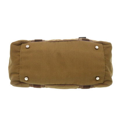 Saint Laurent Mini Boston Canvas Brown Handbag — view 3