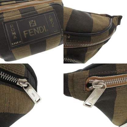 Fendi Pecan Canvas Brown Belt Bag — view 8