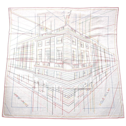 Hermes Cashmere Silk Carre Geant Pique Sellier Series Scarf Multicolor