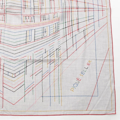 Hermes Cashmere Silk Carre Geant Pique Sellier Series Scarf Multicolor — view 5