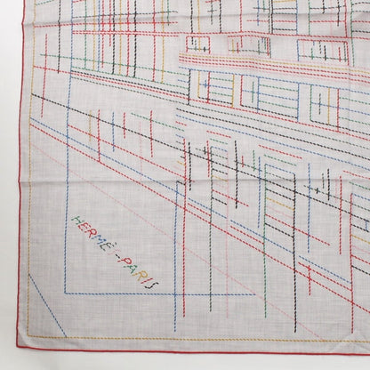 Hermes Cashmere Silk Carre Geant Pique Sellier Series Scarf Multicolor — view 4