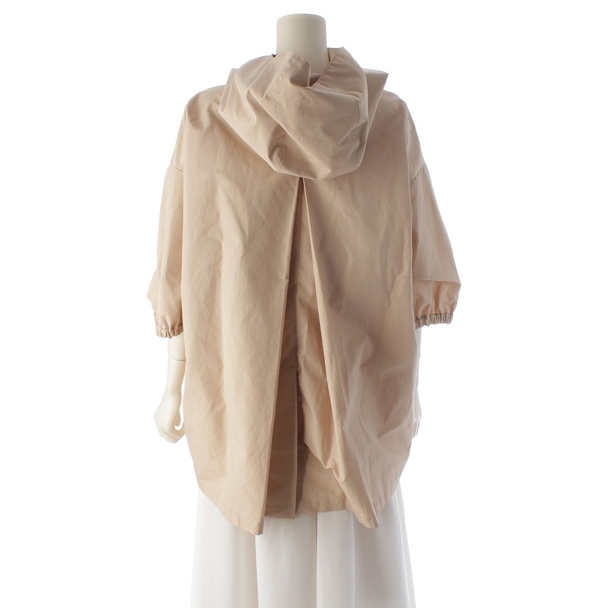 Prada Cotton Polyester Hooded Jacket Beige 36 — view 4