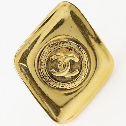 Chanel CC Logo Vintage Gold Plated Earrings — view 6