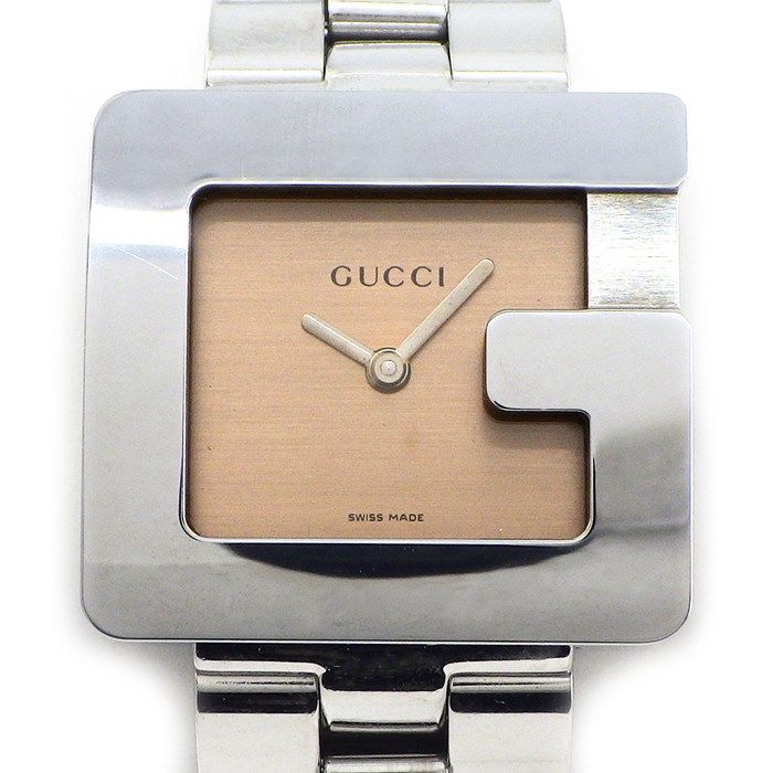 Gucci Watch Square Brown Dial SS Quartz Analog