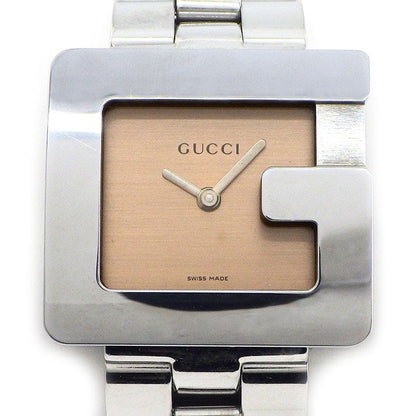 Gucci Watch Square Brown Dial SS Quartz Analog