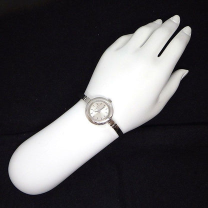 Gucci Watch Bangle Round 105 Sunray Silver Dial SS Quartz Analog — view 6