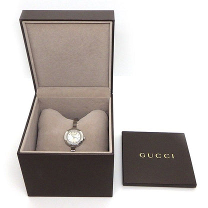 Gucci Watch Bangle Round 105 Sunray Silver Dial SS Quartz Analog — view 8