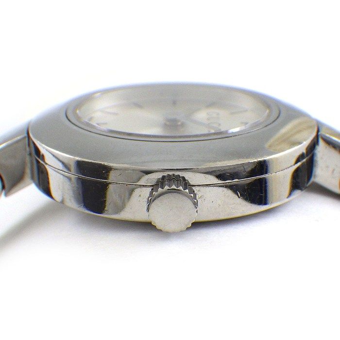Gucci Watch Bangle Round 105 Sunray Silver Dial SS Quartz Analog — view 2