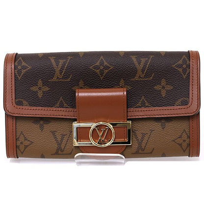Louis Vuitton Portefeuille Sarah Dauphine Monogram Reverse Brown Wallet