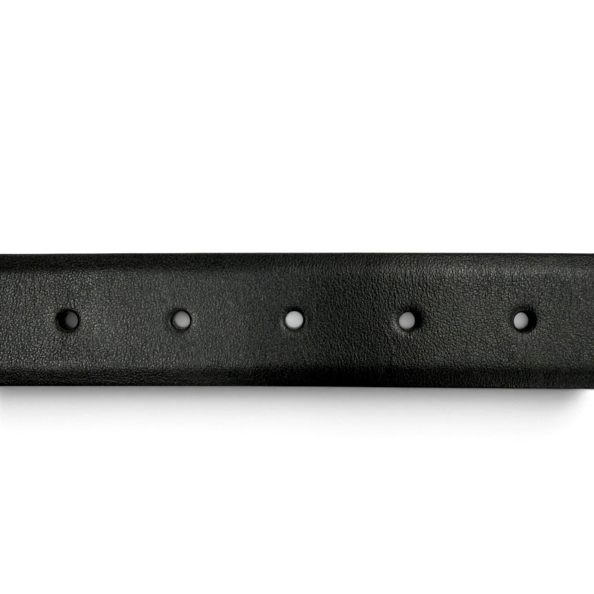 Balenciaga Leather Clip Log Buckle Belt Black Silver 85 — view 7