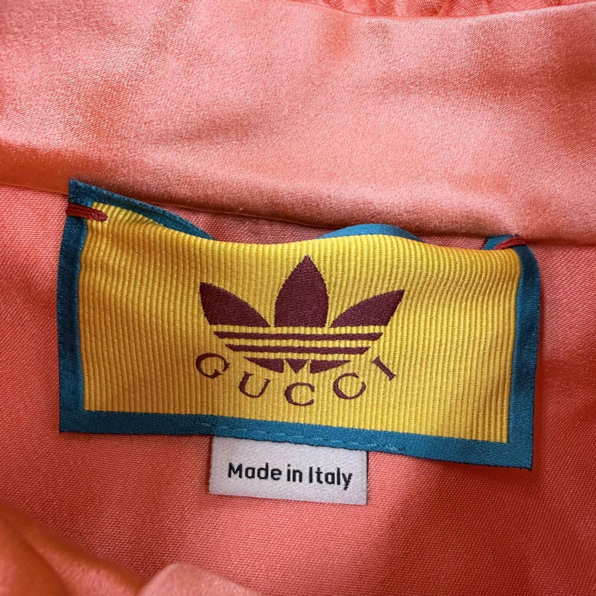 Gucci 100% Silk Ruffle Long Sleeve Shirt Dress Orange 38 — view 6