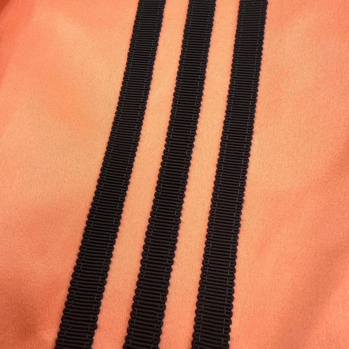 Gucci 100% Silk Ruffle Long Sleeve Shirt Dress Orange 38 — view 5