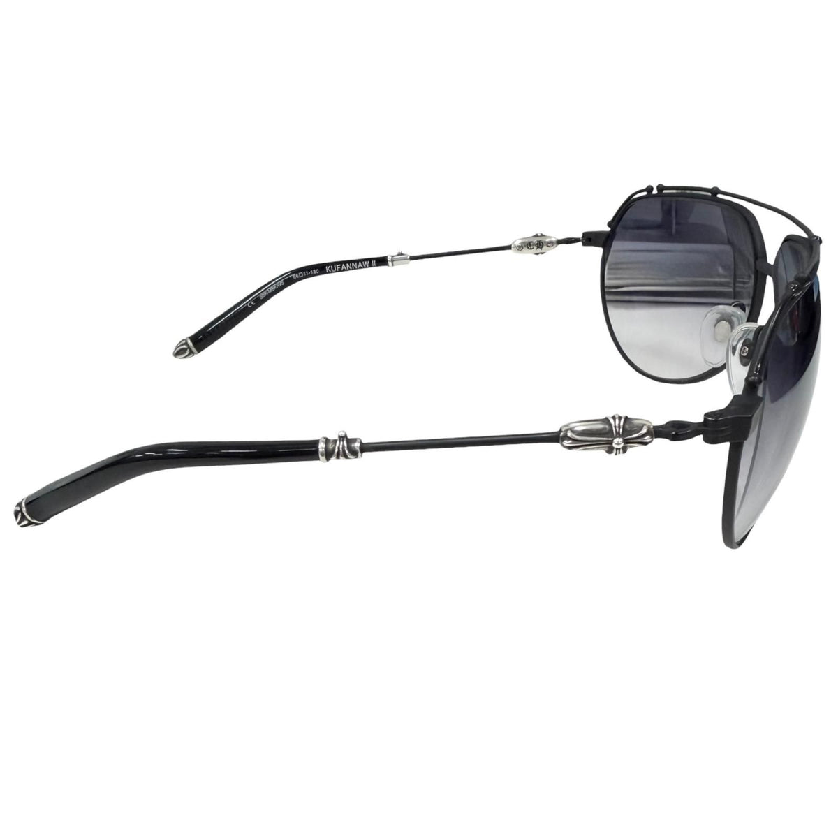 Chrome Hearts Kuf Fannaw II Cross Two Bridge Teardrop Sunglasses 66 Eyewear — view 4
