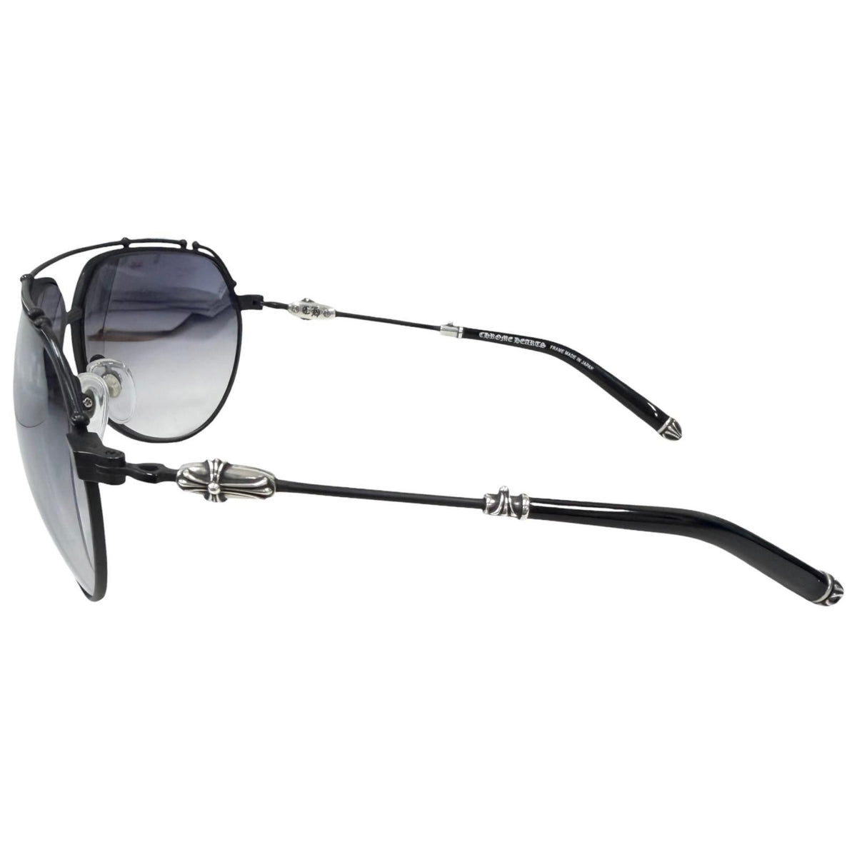 Chrome Hearts Kuf Fannaw II Cross Two Bridge Teardrop Sunglasses 66 Eyewear — view 3