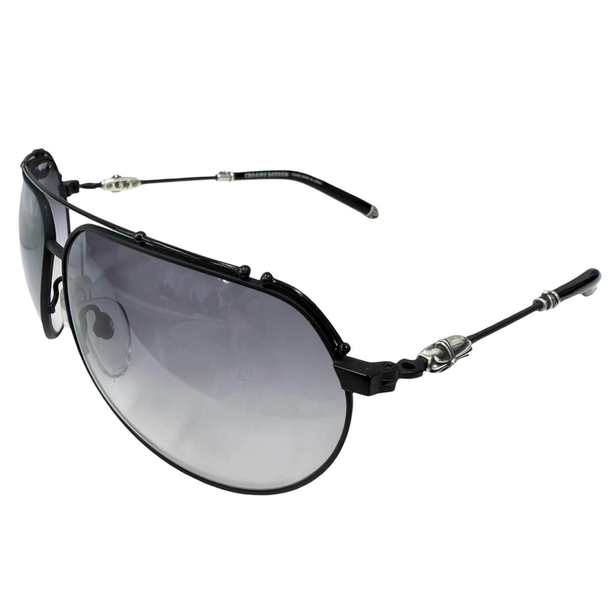 Chrome Hearts Kuf Fannaw II Cross Two Bridge Teardrop Sunglasses 66 Eyewear