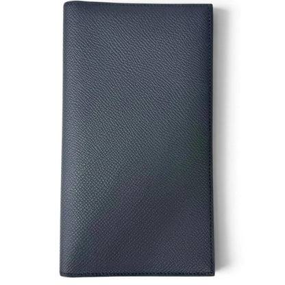 Hermes MC2 Fleming Veau Epsom Wallet Bifold Navy