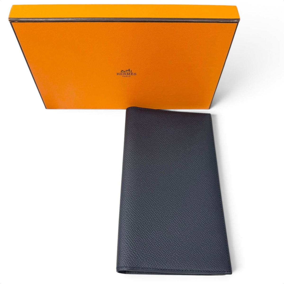 Hermes MC2 Fleming Veau Epsom Wallet Bifold Navy — view 2