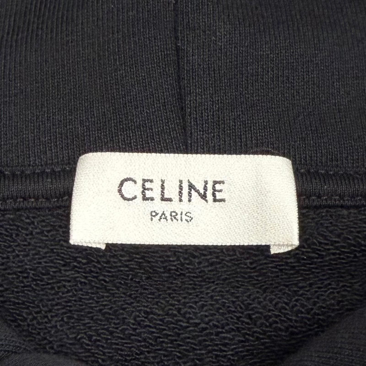 Celine Boy Doll 100% Cotton Hooded Pullover Hoodie Black — view 7