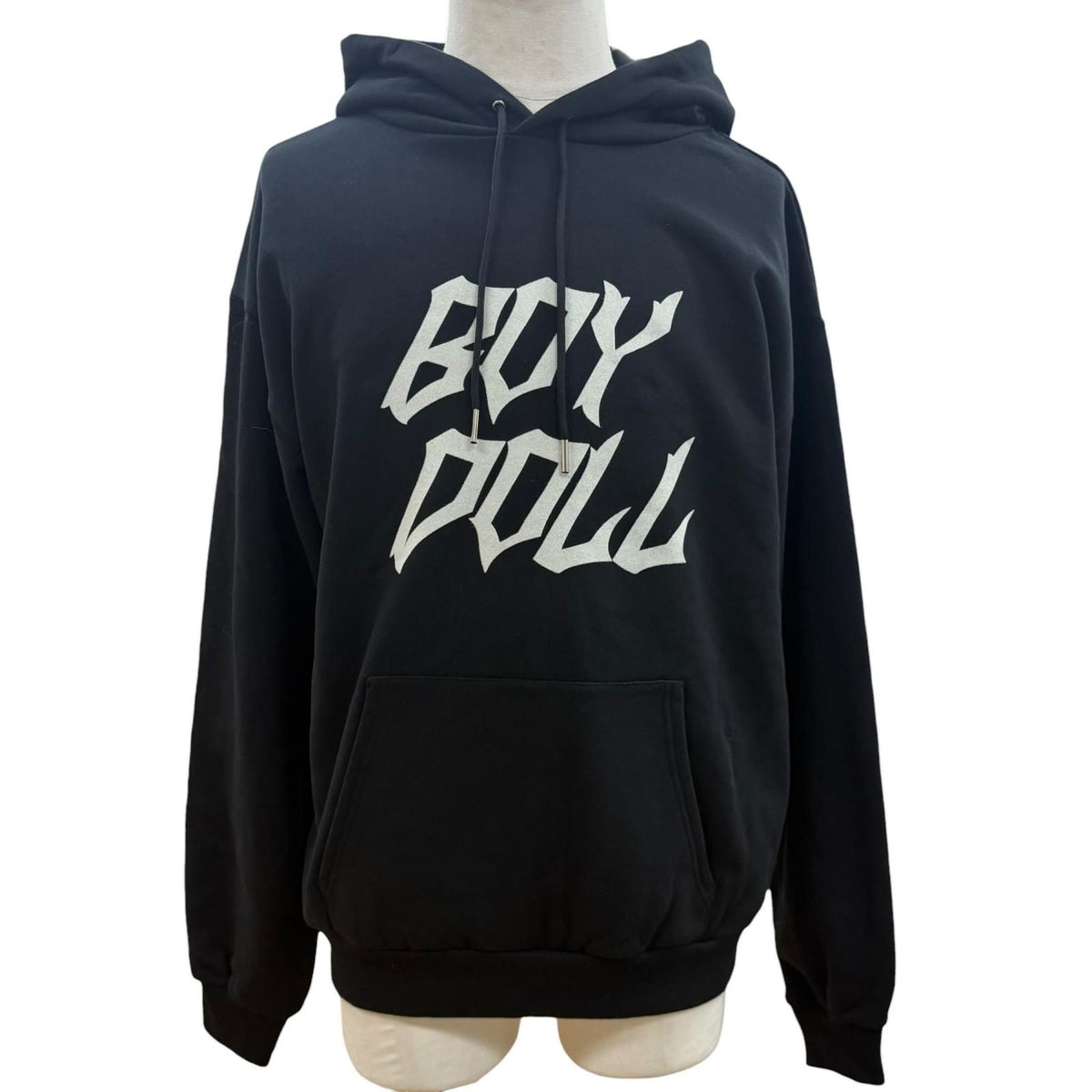 Celine Boy Doll 100% Cotton Hooded Pullover Hoodie Black