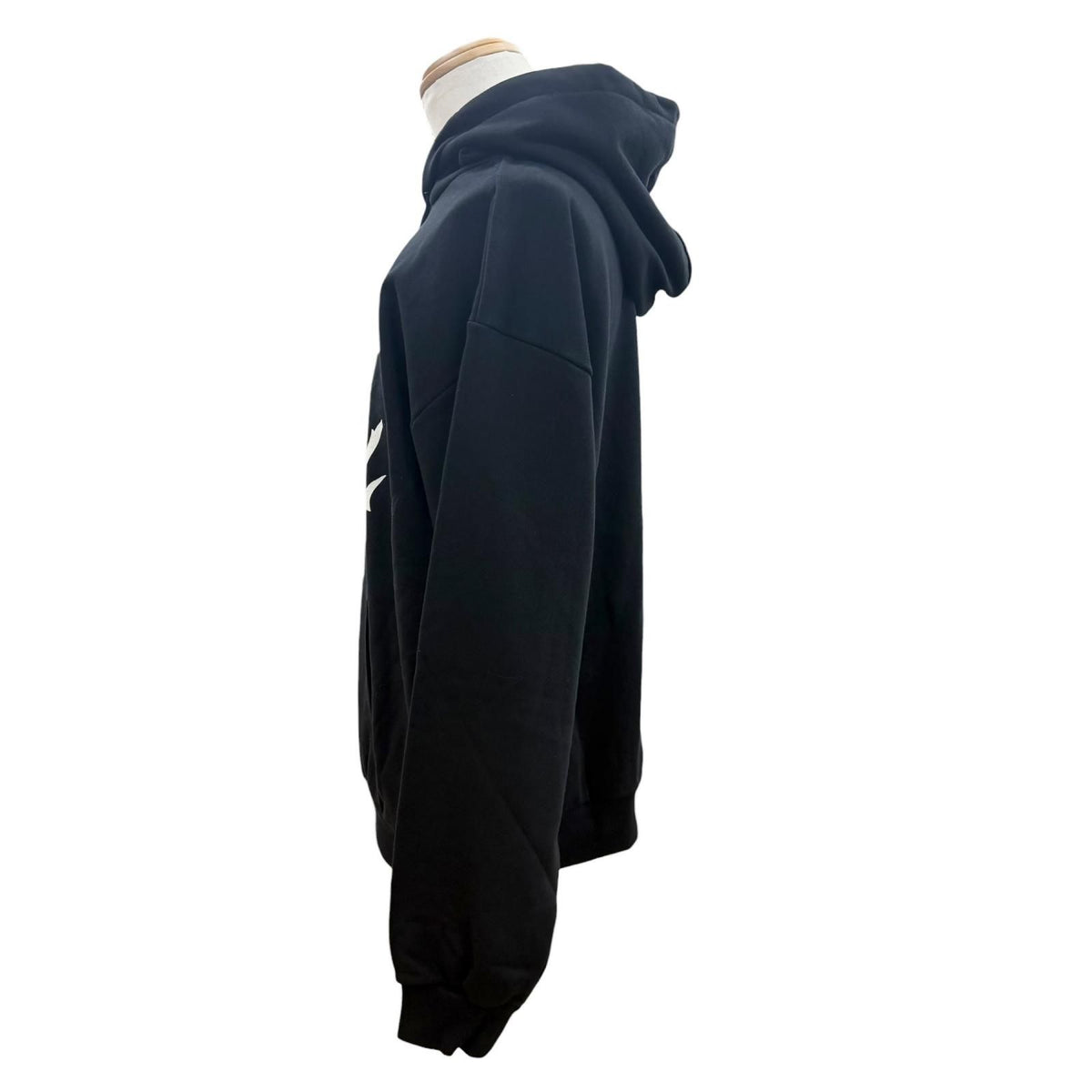 Celine Boy Doll 100% Cotton Hooded Pullover Hoodie Black — view 3