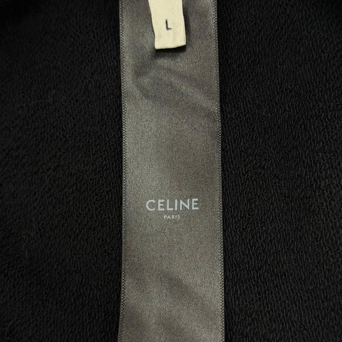 Celine Boy Doll 100% Cotton Hooded Pullover Hoodie Black — view 8