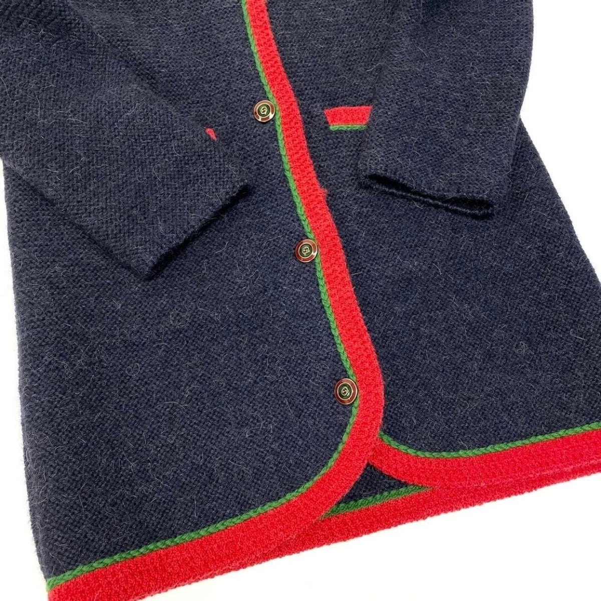 Gucci NY Yankees Wool Knit Long Cardigan Interlocking G Button Coat — view 7