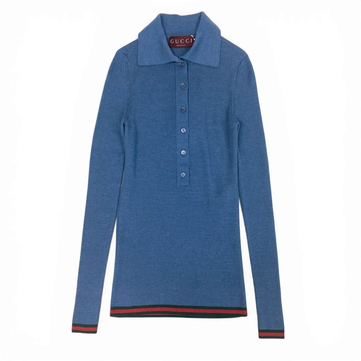 Gucci New in Cashmere Silk Polo Knit Sherry Line XS Sweater — view 2