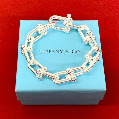 Tiffany & Co HardWear Large Link 14 Pieces Bracelet 925 Sterling Silver Accessory