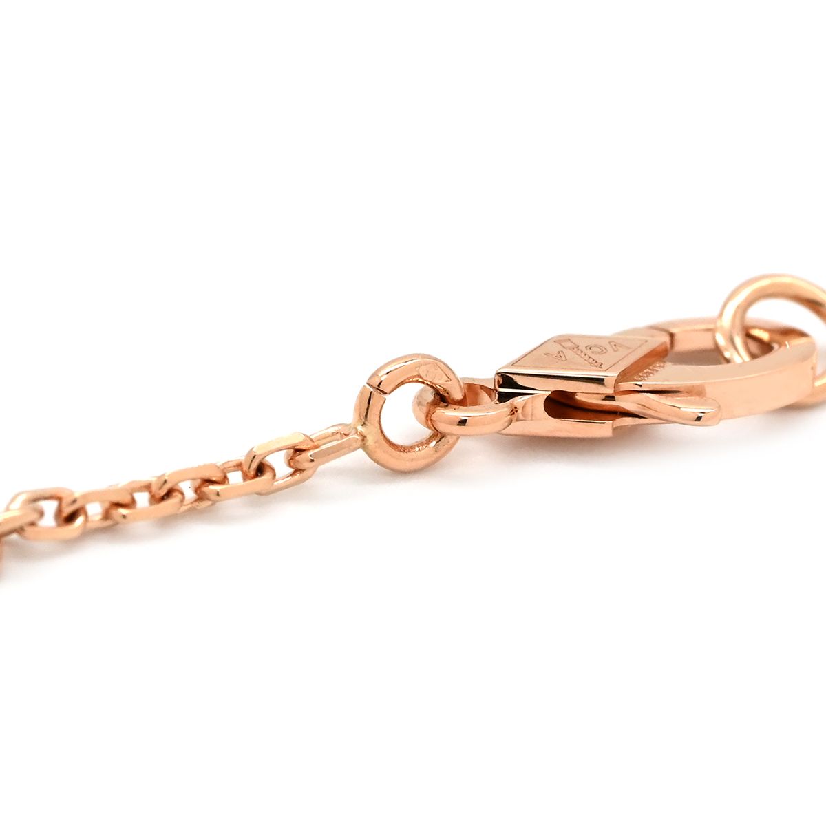 Van Cleef & Arpels Necklace Vintage Alhambra Pink Rose Gold Holiday Limited — view 5