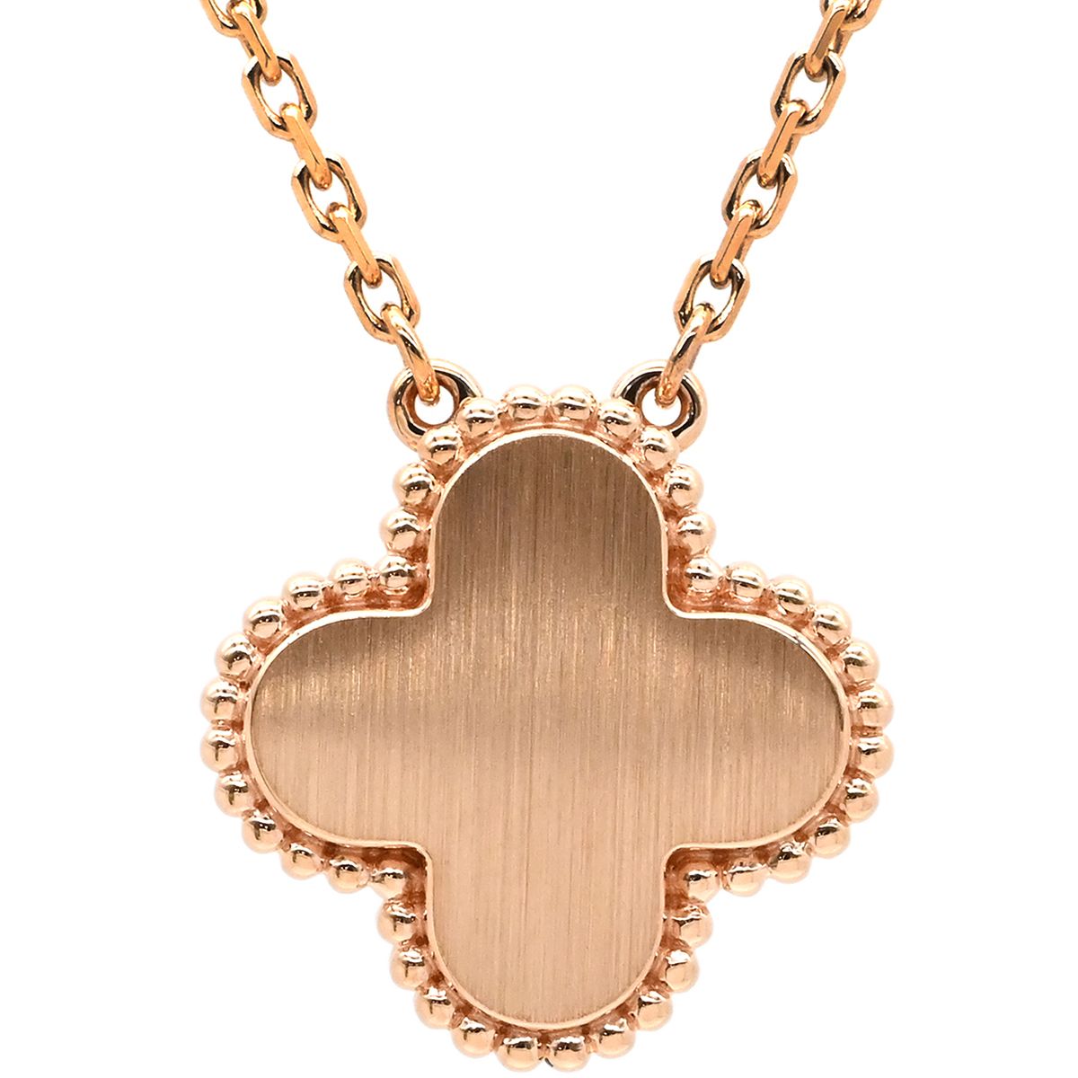 Van Cleef & Arpels Necklace Vintage Alhambra Pink Rose Gold Holiday Limited — view 2