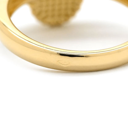 Van Cleef & Arpels Ring Vintage Alhambra Black Yellow Gold 51 Diamond Onyx — view 4