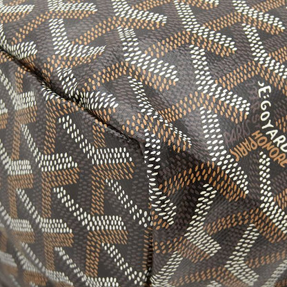 Goyard Tote Bag Saint Louis PM Canvas Din Chevroche Black Silver with Clip — view 4