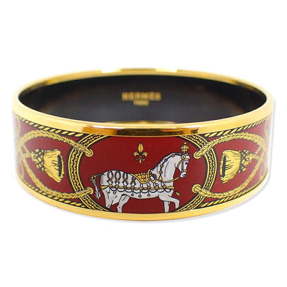 Hermes Enamel GM Hose Bangle Bracelet