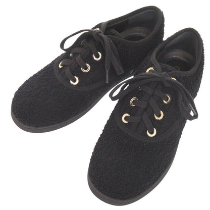 Chanel Logo Black Low-Cut Sneakers 37