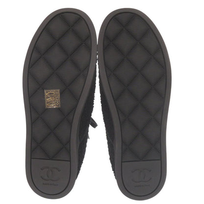 Chanel Logo Black Low-Cut Sneakers 37 — view 5