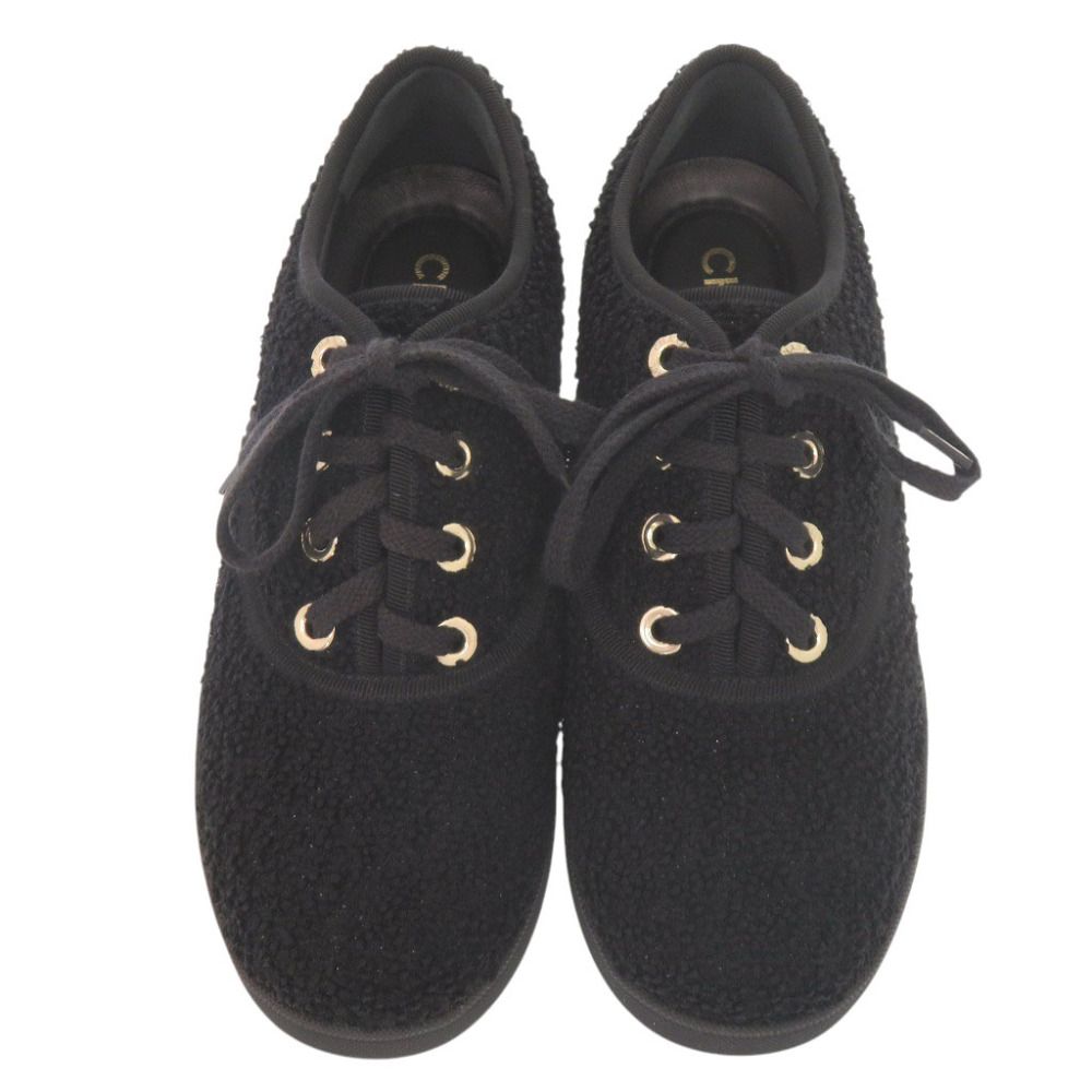 Chanel Logo Black Low-Cut Sneakers 37 — view 3