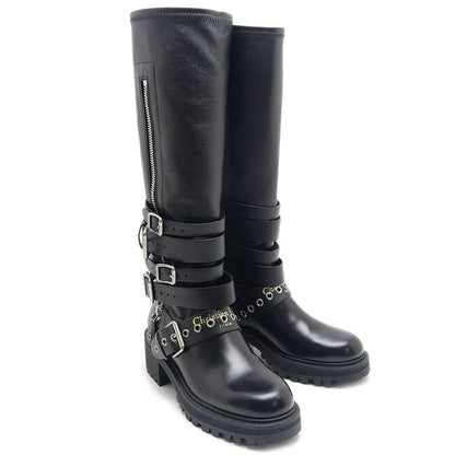 Dior D-fight Long Boots Black