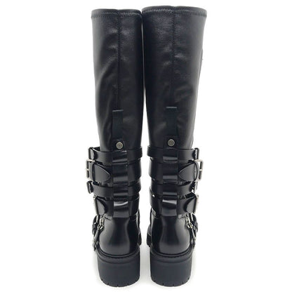 Dior D-fight Long Boots Black — view 2