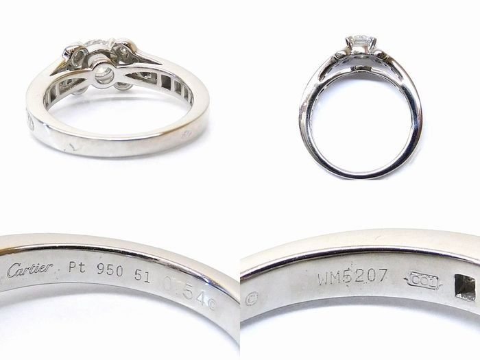 Cartier Ballerina Ring No 11 Platinum 950 Diamond 0.54