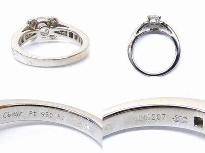 Cartier Ballerina Ring No 11 Platinum 950 Diamond 0.54