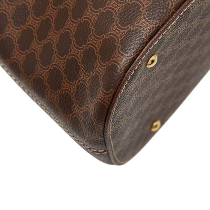 Celine Macadam Handbag Brown Leather — view 7