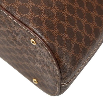 Celine Macadam Handbag Brown Leather — view 4