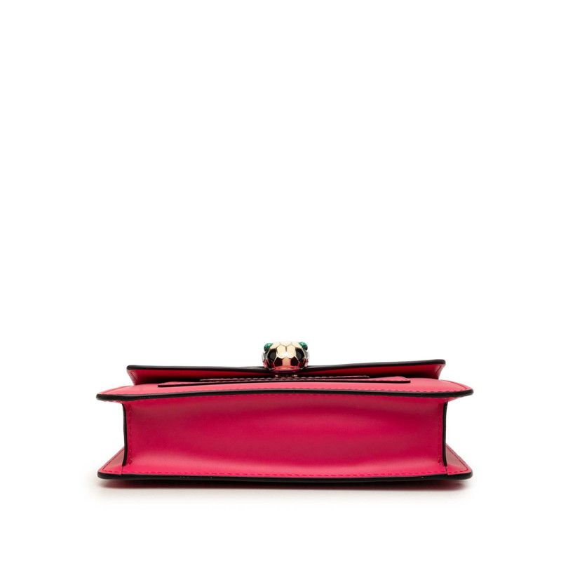 Bvlgari Serpenti Forever Crossbody Chain Shoulder Bag Pink Leather — view 3